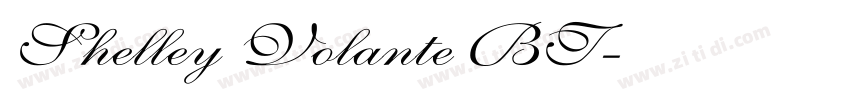 Shelley Volante BT字体转换